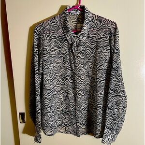 Abercrombie & Fitch Zebra Print Blouse